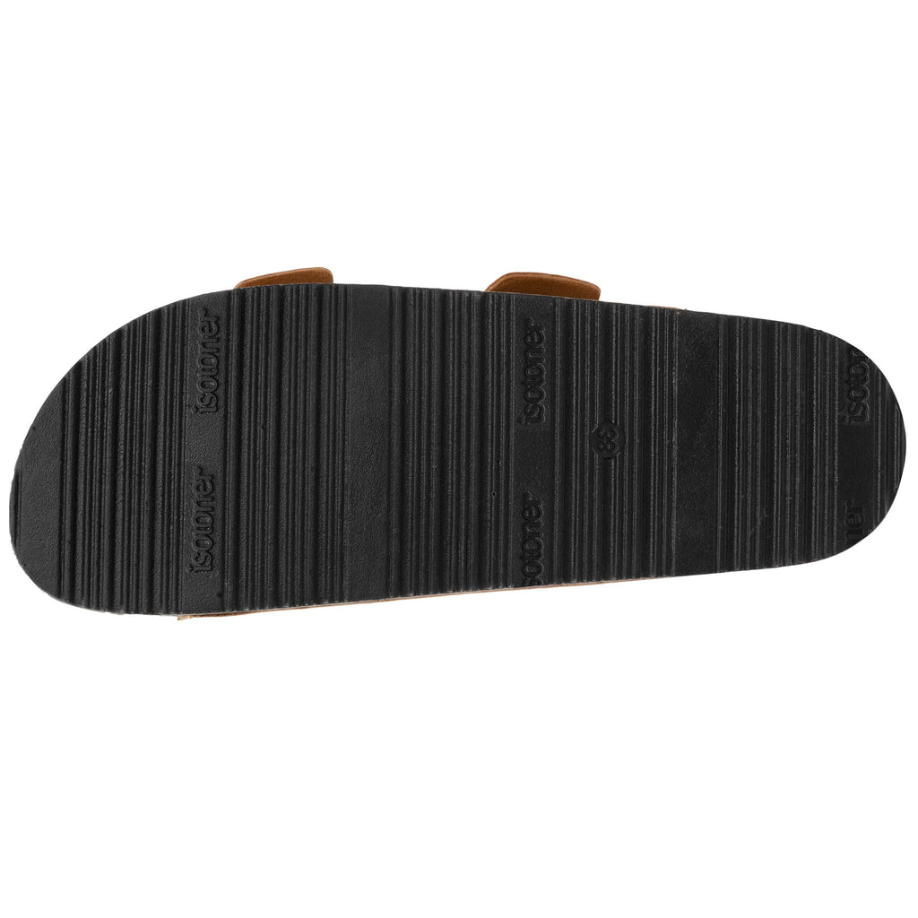 Mules sandales Femme double bride Camel